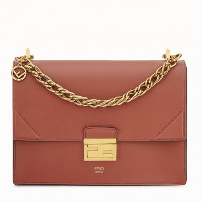 Fendi Kan U Bag In Brick Red Calfskin FBS24173