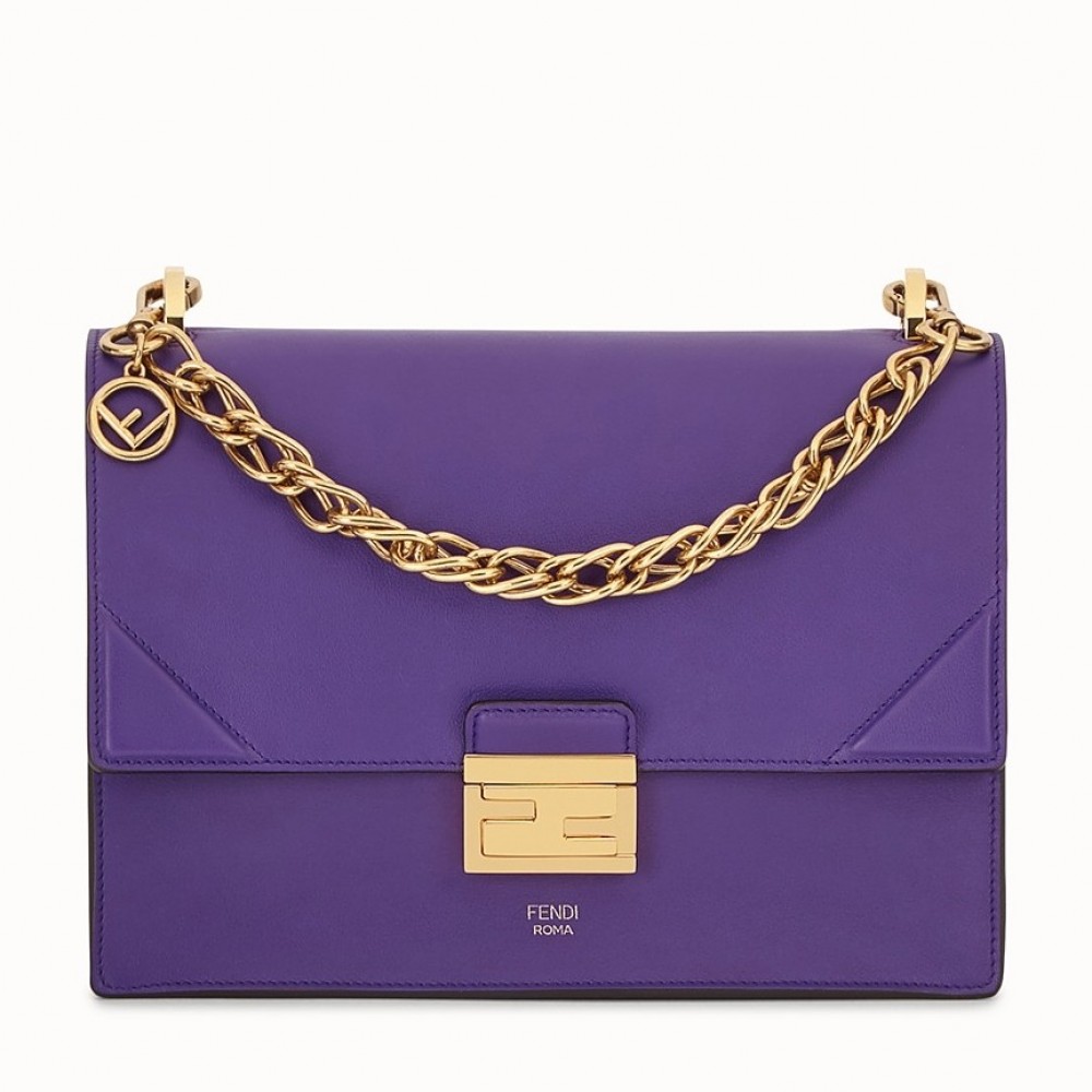 Fendi Kan U Bag In Purple Calfskin FBS24177