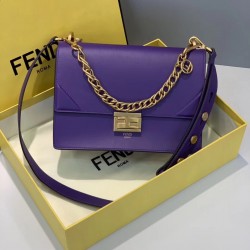 Fendi Kan U Bag In Purple Calfskin FBS24177