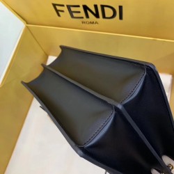 Fendi Kan U FF Flap Bag In Brick Red Calfskin FBS24179