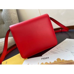 Fendi Karligraphy Bag In Red Calfskin Leather FBS24185