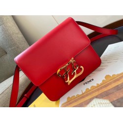 Fendi Karligraphy Bag In Red Calfskin Leather FBS24185