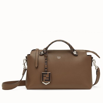 Fendi Khaki By The Way Medium Bag With FF Handles FBS24189