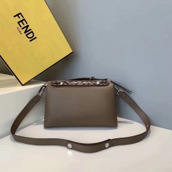 Fendi Khaki By The Way Medium Bag With FF Handles FBS24189