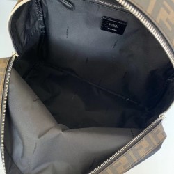 Fendi Large Backpack In FF Fabric With Nylon And Leather FBS24190