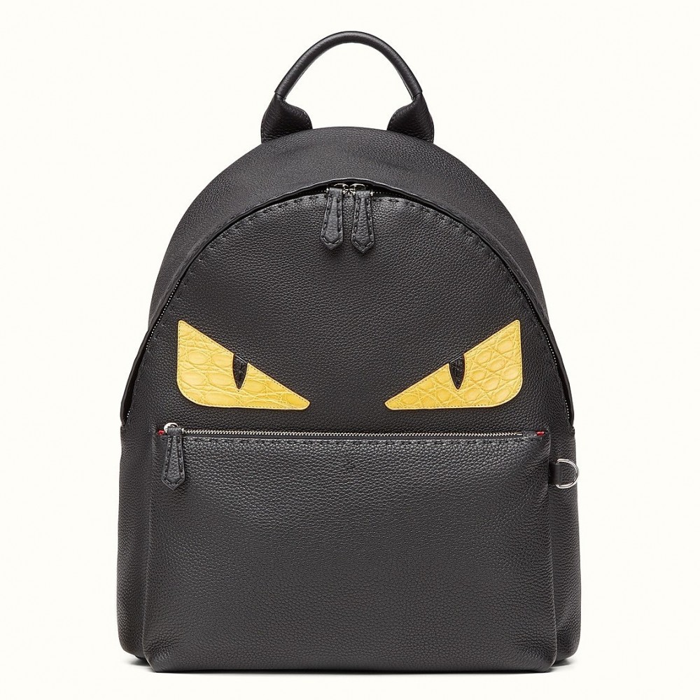 Fendi Large Bag Bugs Eyes Backpack In Roman Leather FBS24191