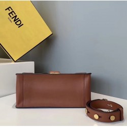 Fendi Large Kan U Bag In Brick Red Calfskin FBS24199