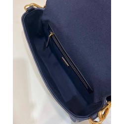 Fendi Medium Baguette Bag In Blue FF Canvas FBS24213