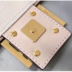 Fendi Medium Baguette Bag In Pink FF Canvas FBS24217