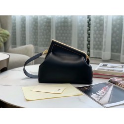 Fendi Medium First Bag In Black Nappa Leather FBS24220