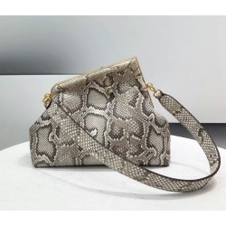 Fendi Medium First Bag In Natural Python Leather FBS24226