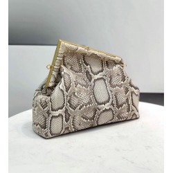 Fendi Medium First Bag In Natural Python Leather FBS24226