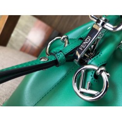 Fendi Mon Tresor Mini Bucket Bag In Green Calfskin FBS24250