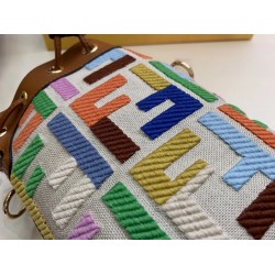 Fendi Mon Tresor Mini Bucket Bag In Multicolour Canvas FBS24251