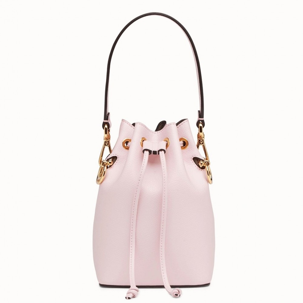 Fendi Mon Tresor Mini Bucket Bag In Pink Calfskin FBS24252