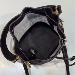 Fendi Mon Tresor Mini Bucket Bag In Tech Mesh FBS24253