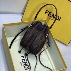 Fendi Mon Tresor Mini Bucket Bag In Tech Mesh FBS24253