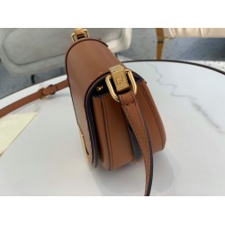 Fendi Moonlight Saddle Bag In Brown Calfskin FBS24260