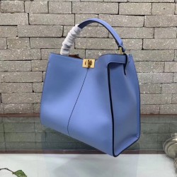 Fendi Pale Blue Peekaboo X Lite Regular Bag FBS24273