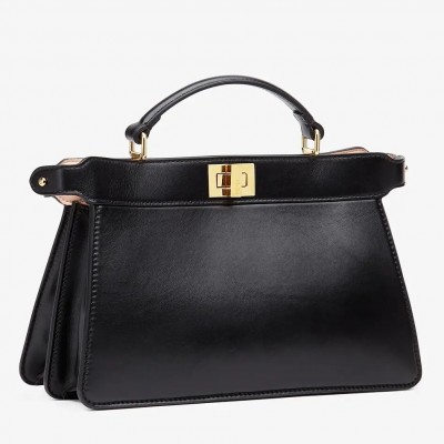 Fendi Peekaboo ISeeU East-West Bag In Black Nappa FBS24270