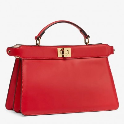 Fendi Peekaboo ISeeU East-West Bag In Red Nappa FBS24278