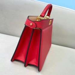 Fendi Peekaboo ISeeU East-West Bag In Red Nappa FBS24278