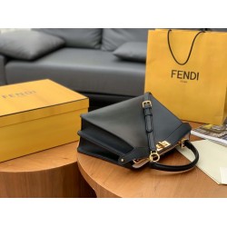 Fendi Peekaboo ISeeU Medium Bag In Black Leather FBS24280