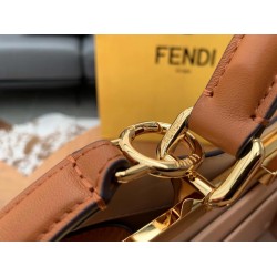 Fendi Peekaboo ISeeU Medium Bag In Brown Leather FBS24281