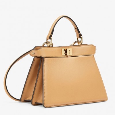 Fendi Peekaboo ISeeU Petite Bag In Beige Nappa Leather FBS24283