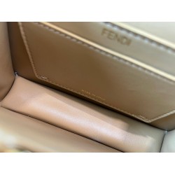 Fendi Peekaboo ISeeU Petite Bag In Beige Nappa Leather FBS24283