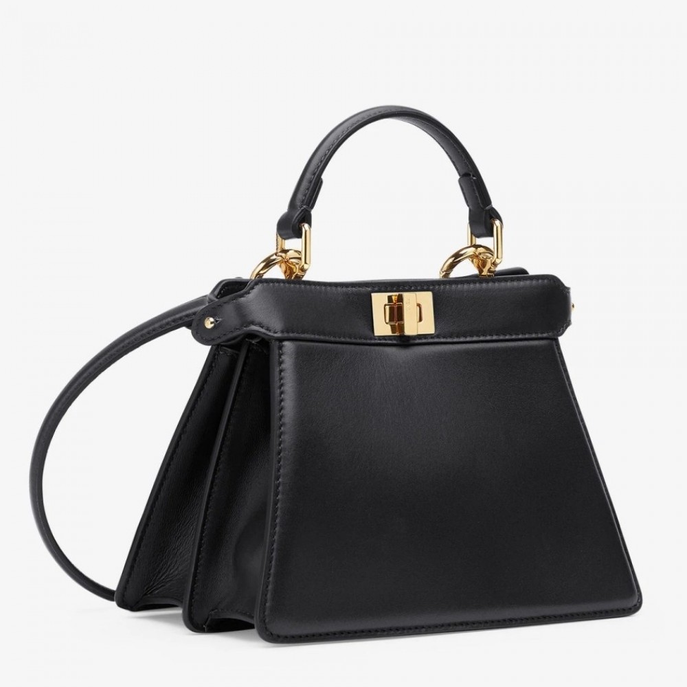 Fendi Peekaboo ISeeU Petite Bag In Black Nappa Leather FBS24284