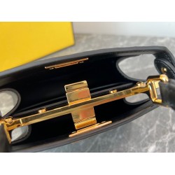 Fendi Peekaboo ISeeU Petite Bag In Black Nappa Leather FBS24284