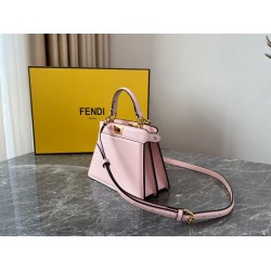 Fendi Peekaboo ISeeU Petite Bag In Pink Nappa Leather FBS24285