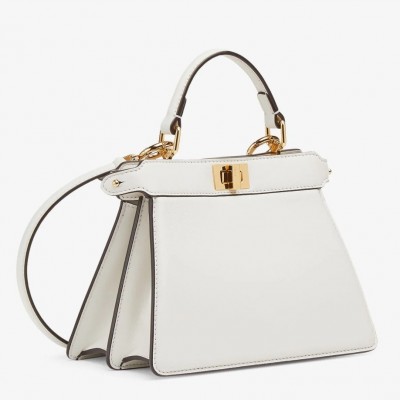 Fendi Peekaboo ISeeU Petite Bag In White Nappa Leather FBS24286