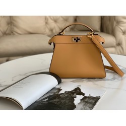 Fendi Peekaboo ISeeU Small Bag In Beige Calfskin FBS24287