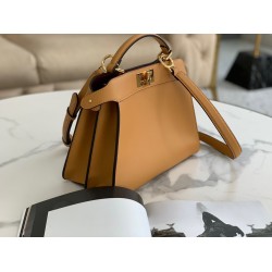 Fendi Peekaboo ISeeU Small Bag In Beige Calfskin FBS24287