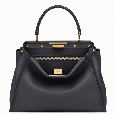 Fendi Peekaboo Medium Bag In Black Calfskin FBS24291