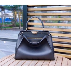 Fendi Peekaboo Medium Bag In Black Calfskin FBS24291