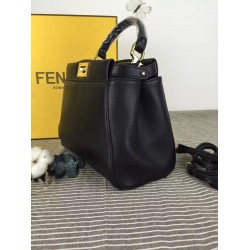 Fendi Peekaboo Mini Bag In Black Nappa Leather FBS24297