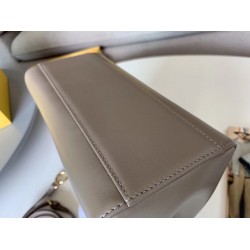 Fendi Peekaboo Mini Bag In Grey Nappa Leather FBS24300