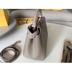 Fendi Peekaboo Mini Bag In Grey Nappa Leather FBS24300