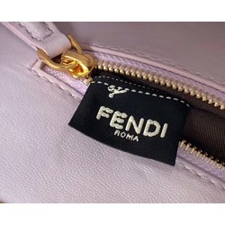 Fendi Peekaboo Mini Bag In Lilac Interlace Leather FBS24302