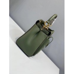 Fendi Peekaboo Mini Pocket Bag In Green Calfskin FBS24308