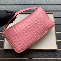 Fendi Pink FF Motif Large Baguette Bag FBS24329