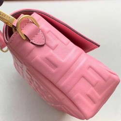 Fendi Pink FF Motif Medium Baguette Bag FBS24330