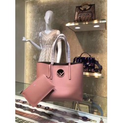 Fendi Pink Kan I F Logo Shopper Bag FBS24334