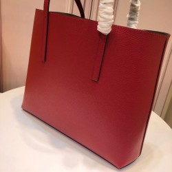 Fendi Red Leather Logo Shopper Bag FBS24341