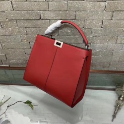 Fendi Red Peekaboo X Lite Regular Bag FBS24342