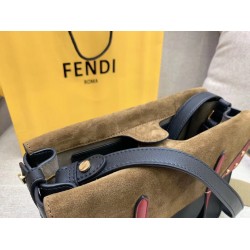 Fendi Regular Flip Tote Bag In Black Calfskin FBS24345