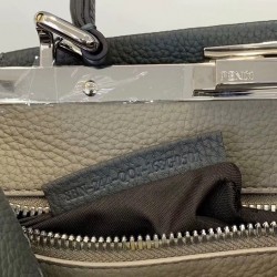 Fendi Selleria Peekaboo Medium Bag In Grey Roman Leather FBS24352